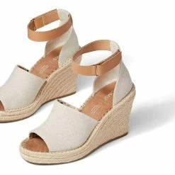 Best Sale ๐คฉ Toms ๐ฉ women Marisol Peep Toe Wedge in Natural โจ