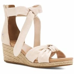 Budget โ Ugg Yarrow ๐ฉ Womens Suede Canvas Wedge ๐ฉด Sandals โ