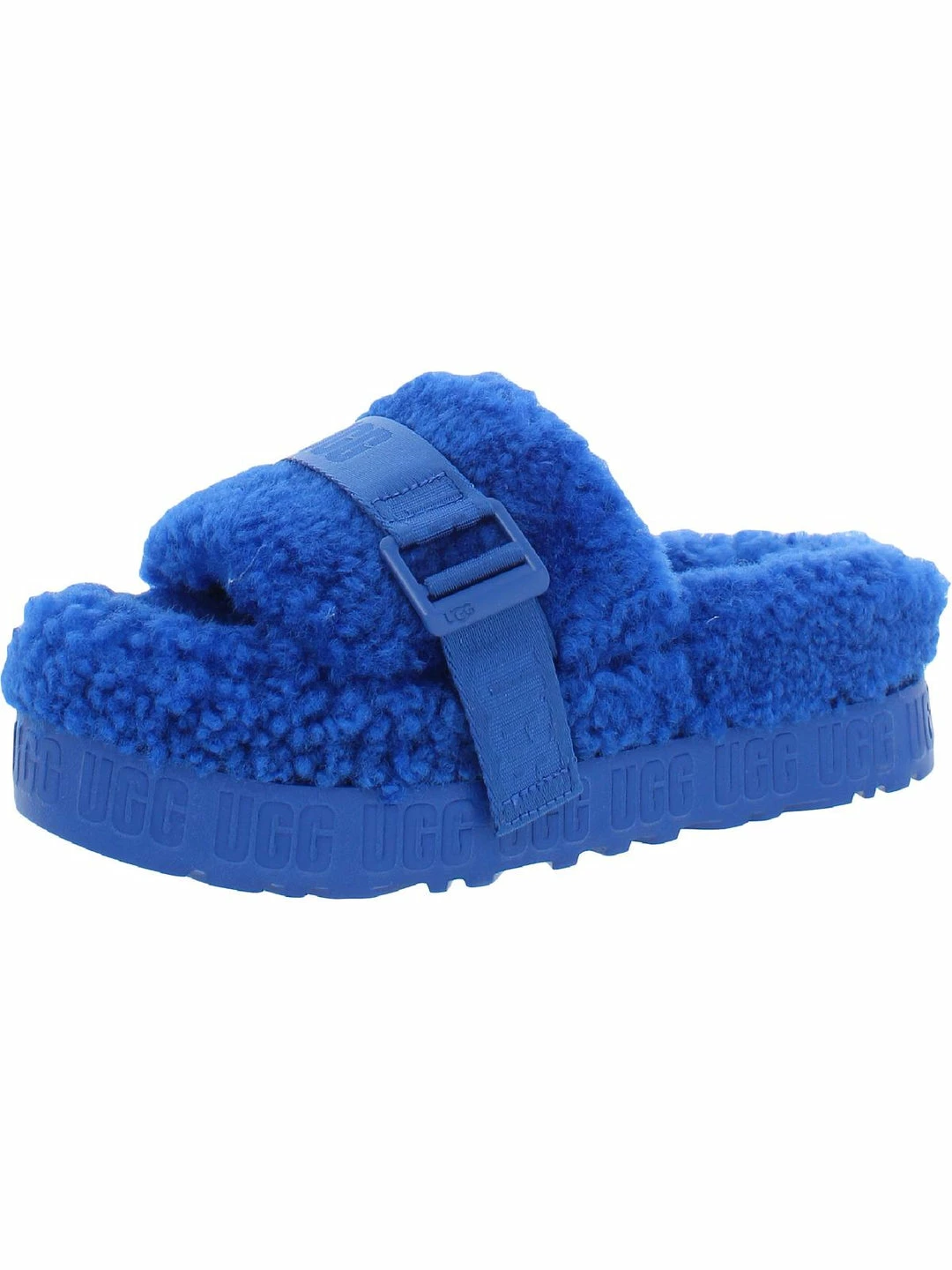 Brand new ๐ Ugg Fluffita ๐ฉ Womens Shearling Slip On Flatform ๐ฉด Sandals ๐งจ