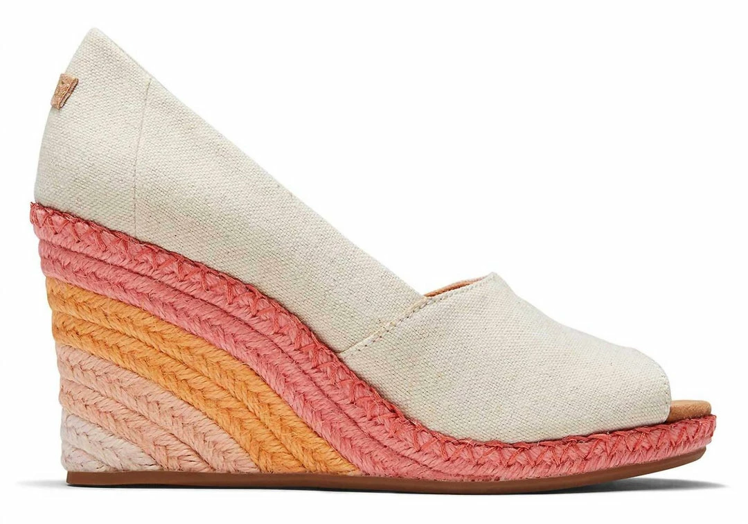 Budget ๐งจ Toms ๐ฉ women Michelle Peep Toe Wedge in Natural Sunrise ๐ - Image 2