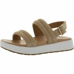 Outlet ๐ Ugg Lynnden ๐ฉ Womens Suede Square Toe Wedge ๐ฉด Sandals ๐