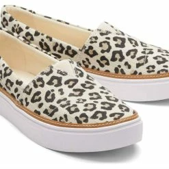 Discount 😍 Toms 👩 Women'S Parker Slip On 👟 Shoe in Snow Leopard 😍