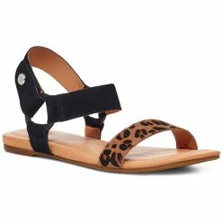 Brand new ๐ Ugg Rynell Leopard ๐ฉ Womens Leather Leopard Print Slingback ๐ฉด Sandals ๐