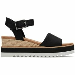 Best Pirce โ Toms Diana ๐ฉ Womens Canvas Slingback Wedge ๐ฉด Sandals โ๏ธ