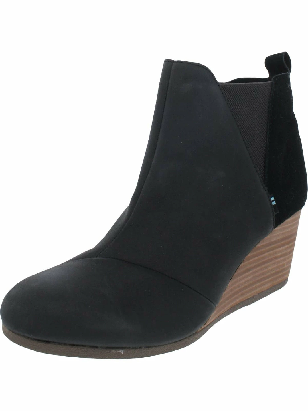 Coupon 👍 Toms Kelsey 👩 Womens Mixed Media Wedge 🥾 Boots 👏 - Image 4