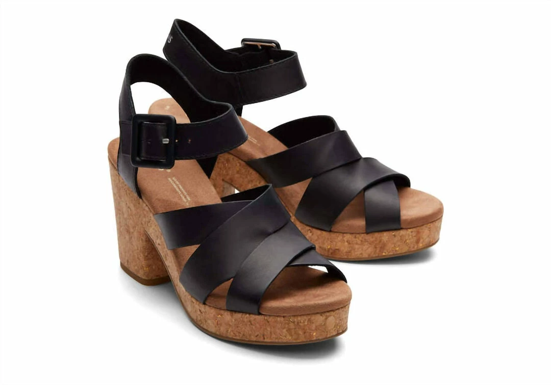 Budget ๐ Toms ๐ฉ women Ava ๐ฉด Sandal in Black ๐ - Image 2