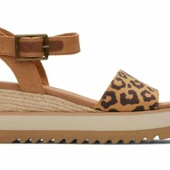 Promo 🥰 Toms 👩 women Diana Wedge in Doe Leopard ⭐