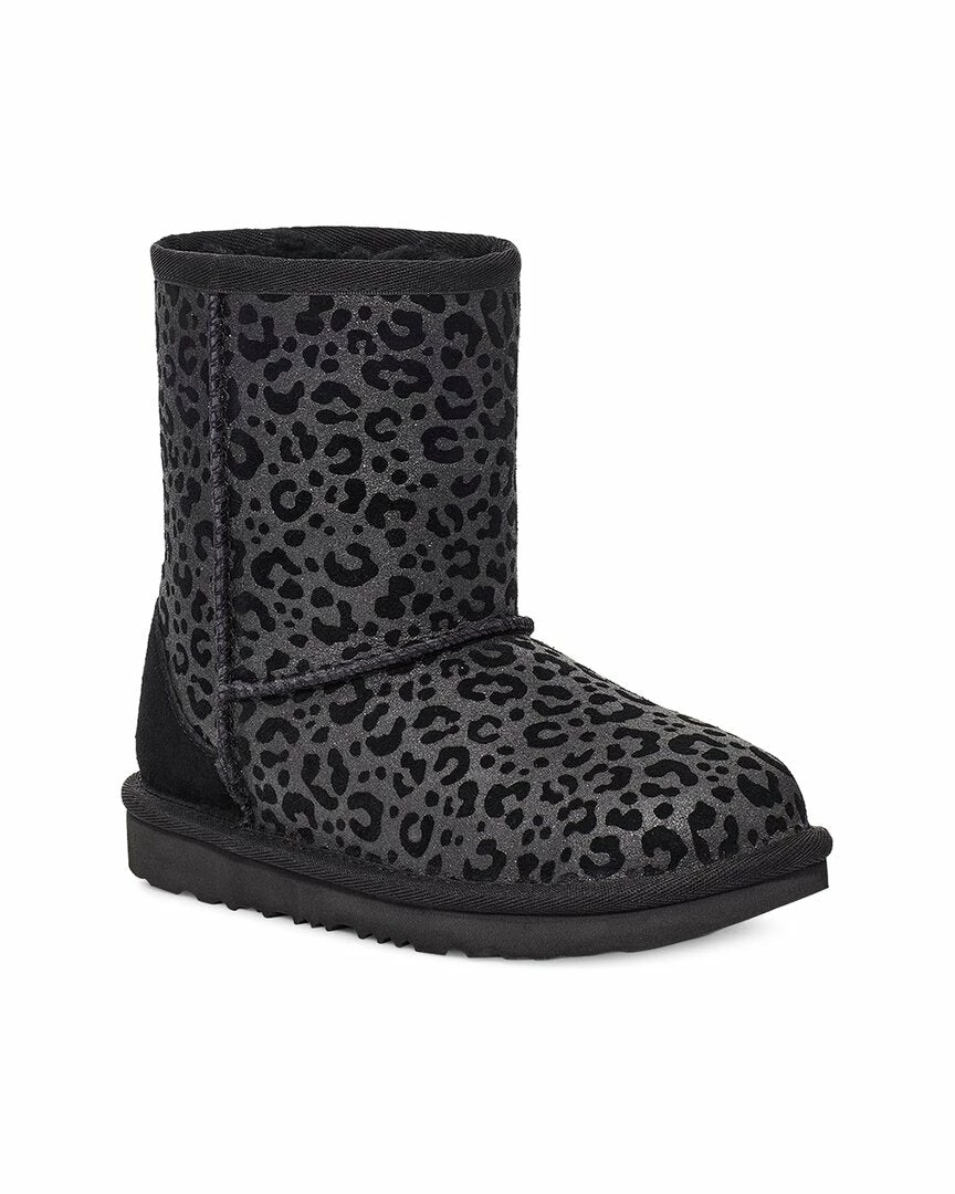 Best Sale ๐ kids UGG Classic II Glitter Leopard Suede Toddler Boot ๐