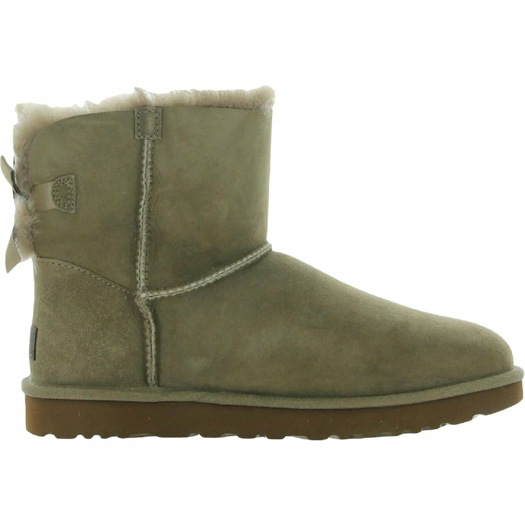 Cheap ❤️ Ugg Mini Bailey Bow II 👩 Womens Suede Shearling Winter 🥾 Boots 🎁 - Image 3