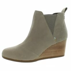 Deals 🤩 Toms Kelsey 👩 Womens Wedge Round Toe Ankle 🥾 Boots ✨