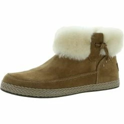 Outlet ⌛ Ugg Elowen 👩 Womens Suede Shearling Winter 🥾 Boots ⭐