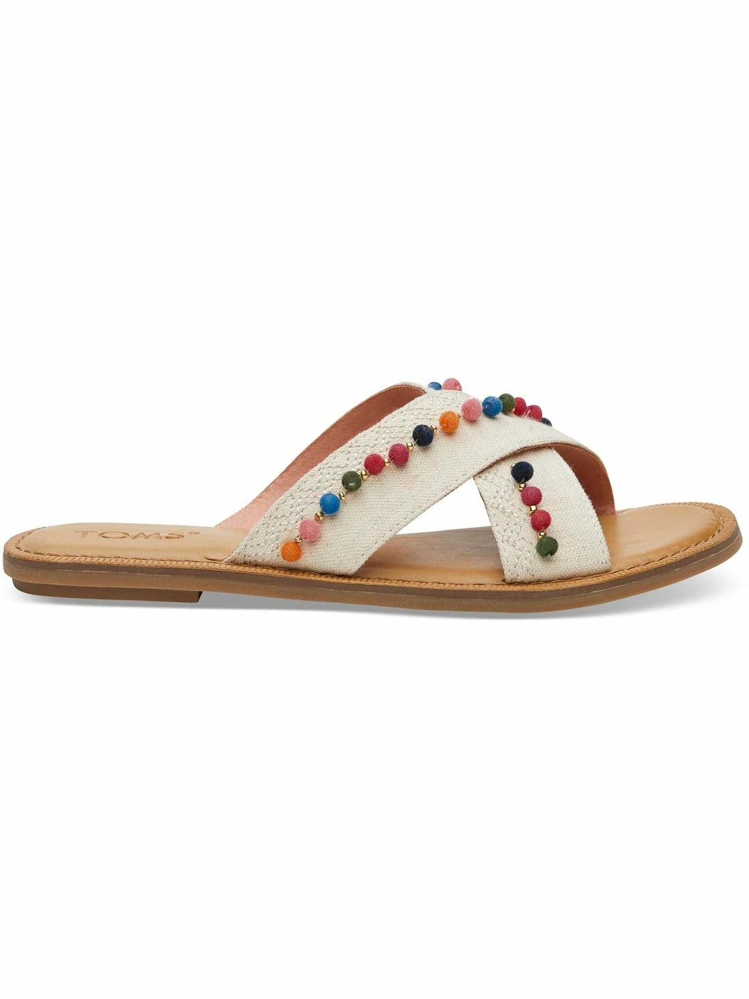 Coupon 😉 Toms Viv Slide 🩴 Sandal 👩 Womens Woven Flat Slide 🩴 Sandals 😉 - Image 6