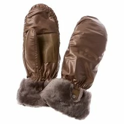 Cheapest 🥰 women UGG All Weather Leather-Trim Mittens ⭐