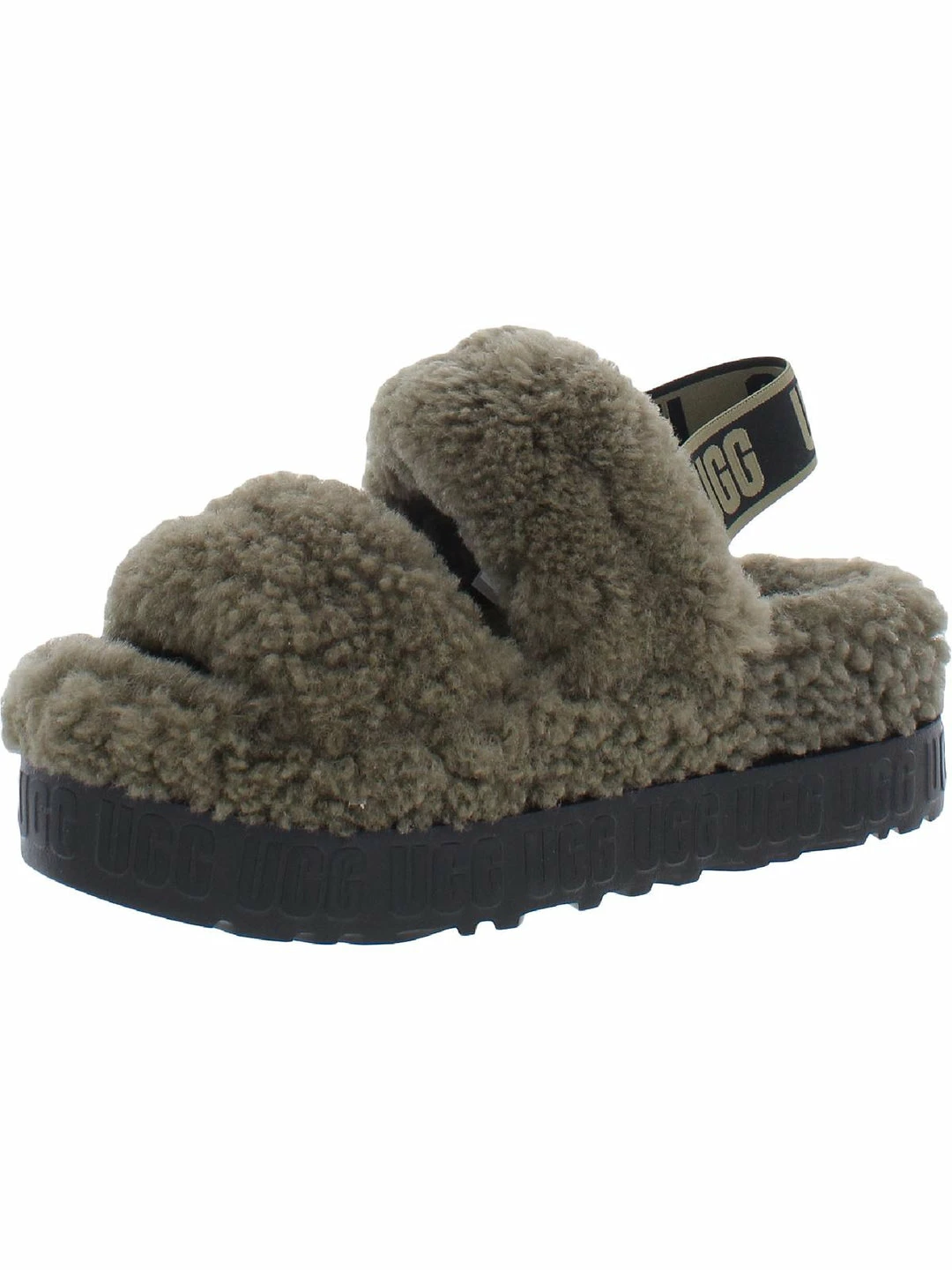 Promo ๐ Ugg Oh Fluffita ๐ฉ Womens Sheepskin Flatform Slingbacks ๐คฉ