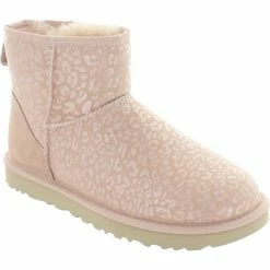 Hot Sale ✔️ Ugg Classic Mini 👩 Womens Suede Snow Leopard Winter 🥾 Boots 🔥