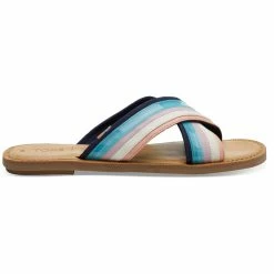Coupon 😉 Toms Viv Slide 🩴 Sandal 👩 Womens Woven Flat Slide 🩴 Sandals 😉