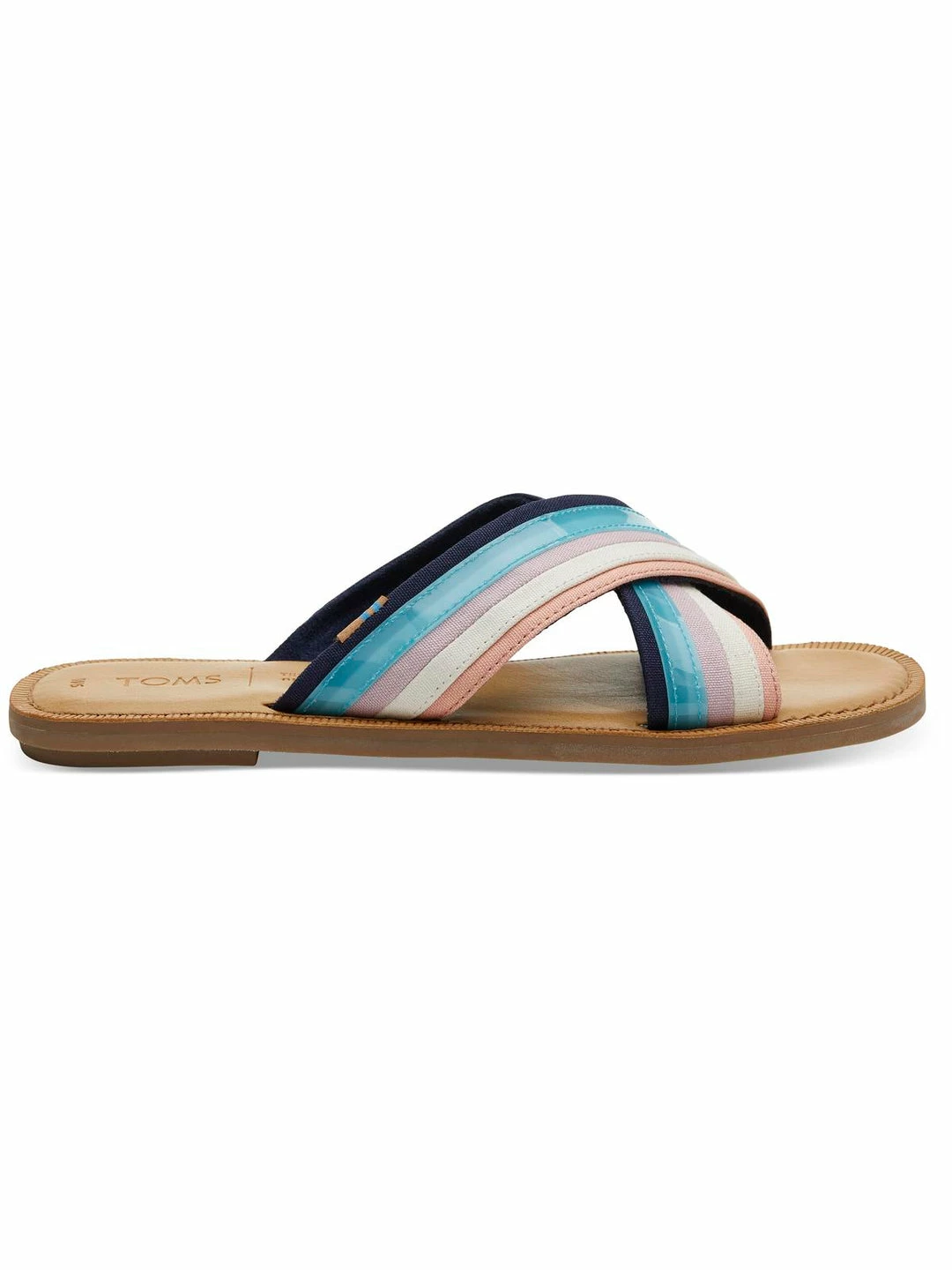 Coupon 😉 Toms Viv Slide 🩴 Sandal 👩 Womens Woven Flat Slide 🩴 Sandals 😉