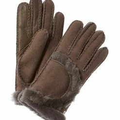 Best deal 🌟 women UGG Exposed Seam Suede Gloves ✔️