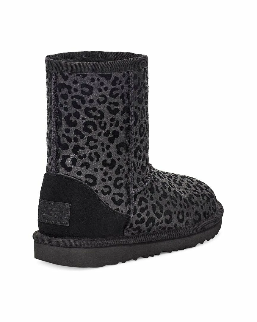 Best Sale ๐ kids UGG Classic II Glitter Leopard Suede Toddler Boot ๐ - Image 2