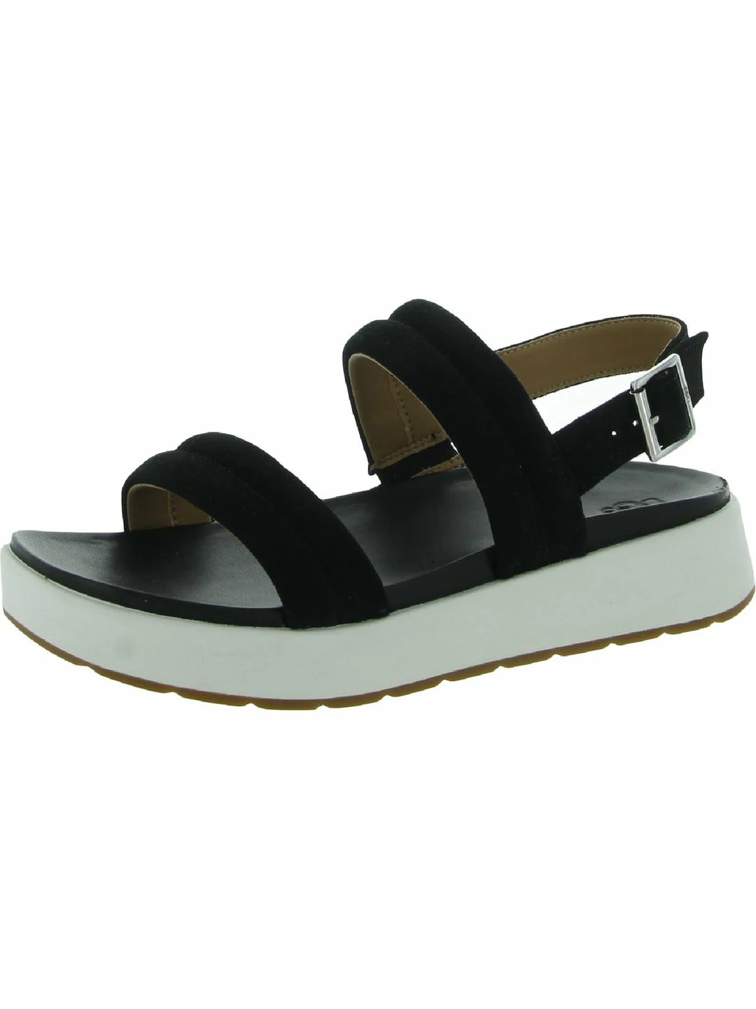 Outlet 🎁 Ugg Lynnden 👩 Womens Suede Square Toe Wedge 🩴 Sandals 😍 - Image 4