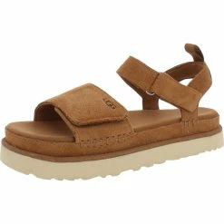 Wholesale ✔️ Ugg Goldenstar 👩 Womens Suede Open Toe Flatform 🩴 Sandals 🥰