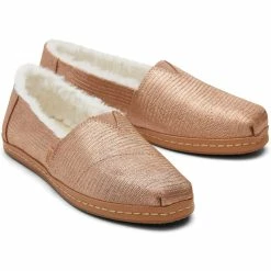 Buy ๐งจ Toms ๐ฉ Womens Slip On Faux Fur Flats ๐