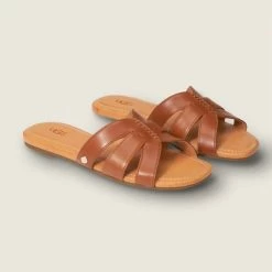 Best reviews of 🎉 Ugg 👩 women Teague 🩴 Sandals in Tan Leather 👍