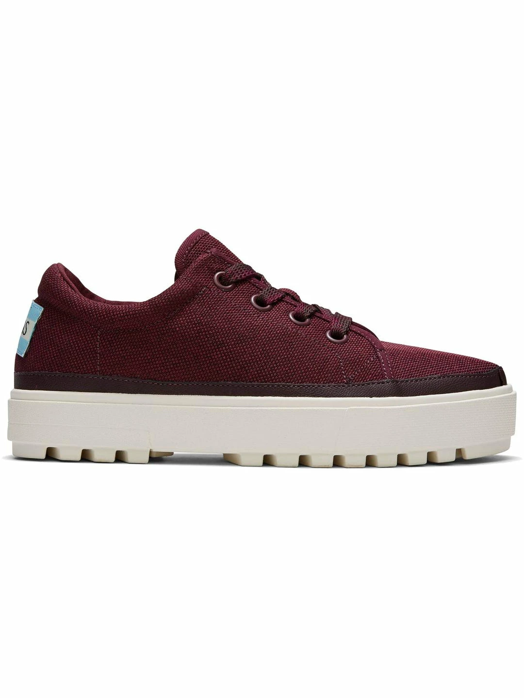 New ✔️ Toms Lace Up Lug 👩 Womens Canvas Lace Up Casual and Fashion 👟 Sneakers ⌛