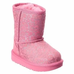 Wholesale 🤩 kids UGG Classic II Glitter Leopard Suede Boot 🎁
