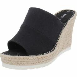 Cheapest 😍 Toms Monica Mule 👩 Womens Open stitch Casual Wedge 👠 Heels ✨