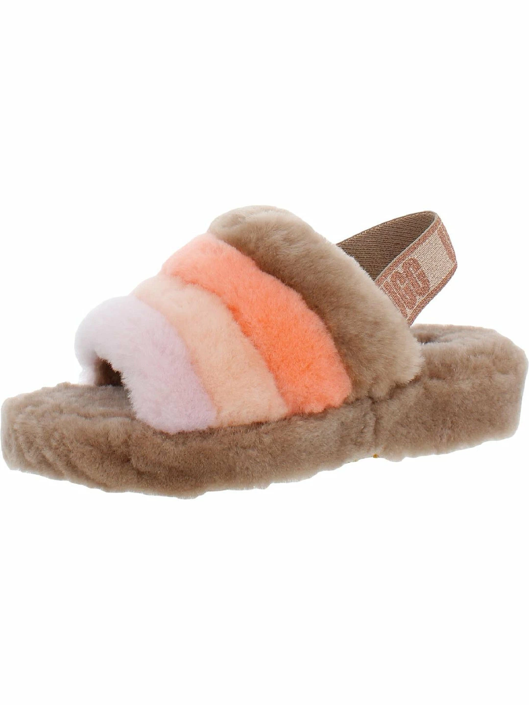 Deals 😉 Ugg Fluff Yeah 👩 Womens Slingback Shearling Slide 🩴 Sandals 🎉