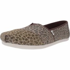 Coupon 😍 Toms 👩 Womens Metallic Animal Print Flats 👏