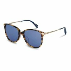 Best reviews of 👏 Toms 👩 women Sandela 201 👓 Sunglasses in Blonde Tortoise / Midnight Blue 🤩