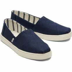 Deals ✨ Toms Alpargata Cupsole 👩 Womens Canvas Lifestyle Slip-On 👟 Sneakers ⌛