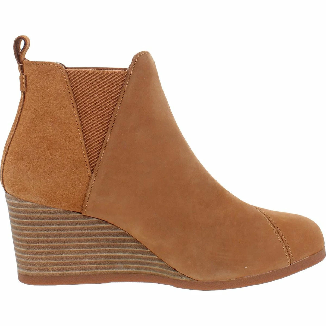 Coupon 👍 Toms Kelsey 👩 Womens Mixed Media Wedge 🥾 Boots 👏 - Image 2