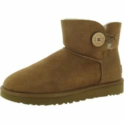 Promo 🥰 Ugg Mini Bailey Button II 👩 Womens Lined Casual 🥾 Boots ❤️