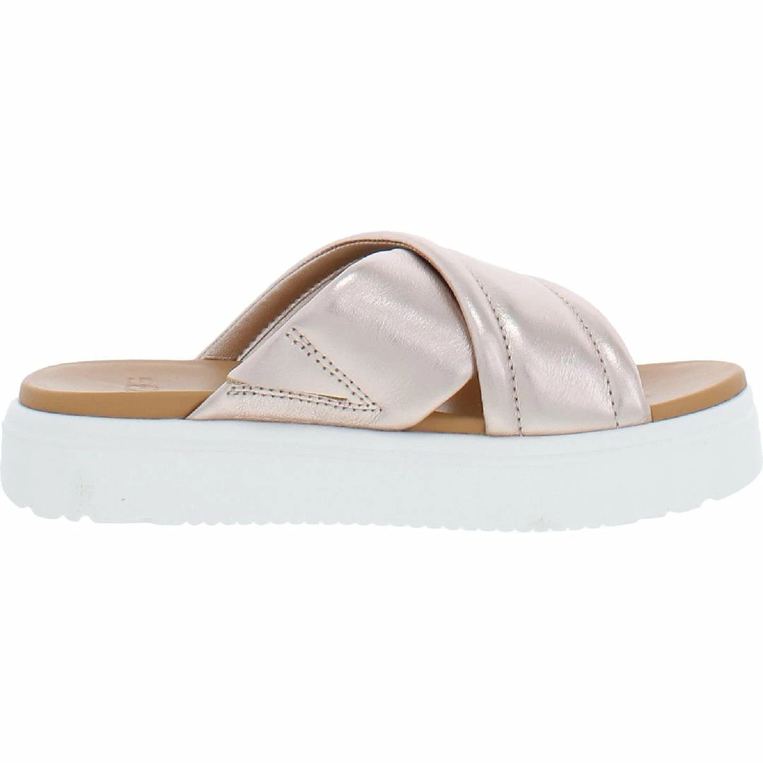 Best reviews of 😍 Ugg Zayne Crossband 👩 Womens Leather Metallic Slide 🩴 Sandals 🎁 - Image 2